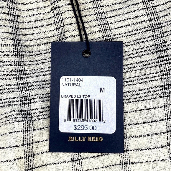 Billy Reid Draped top in Natural size Medium made in Italy - Picture 5 of 14